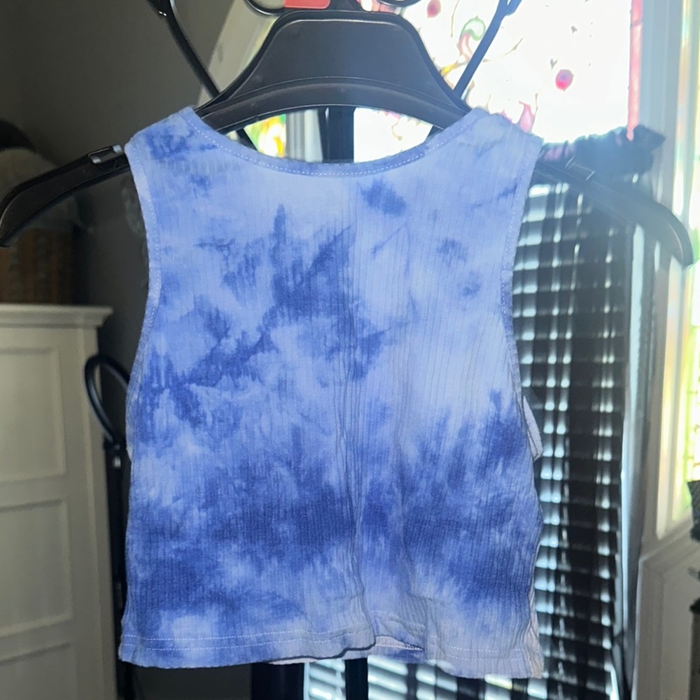 Blue Tie-Dye tank Top